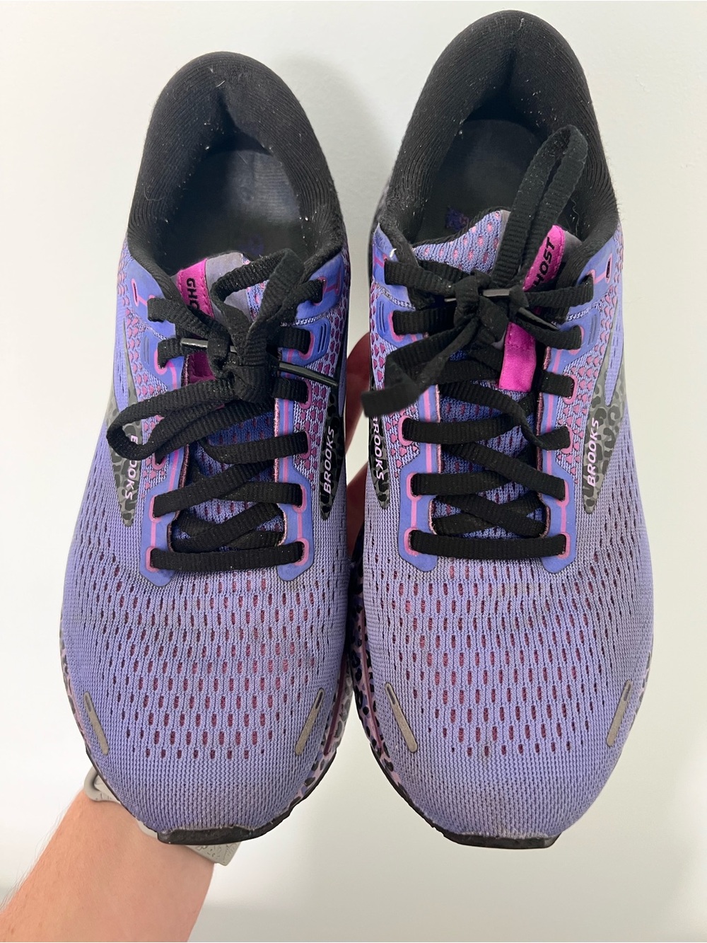 Brooks Women's Running Shoes - Lavender with Black and Pink Accents